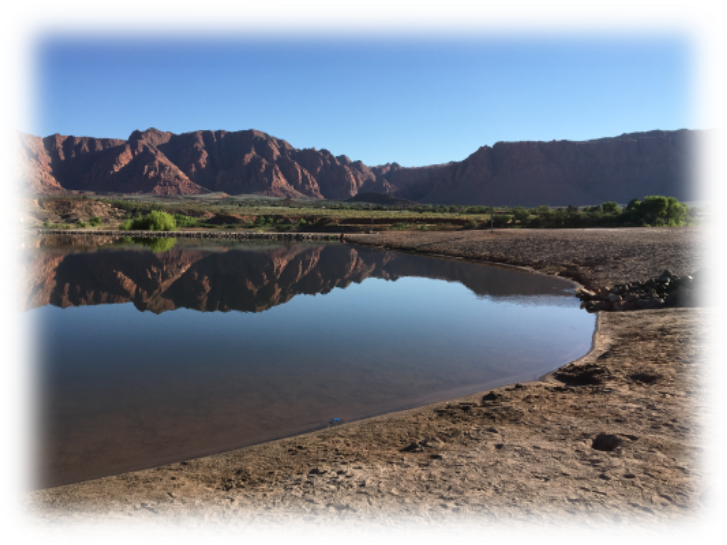 Fire Lake Park - Reflection (727x545), Png Download