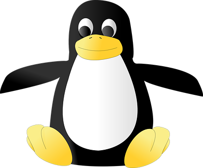 Clipart Penquin Emperor Penguin - Linux Logo No Background (411x340), Png Download