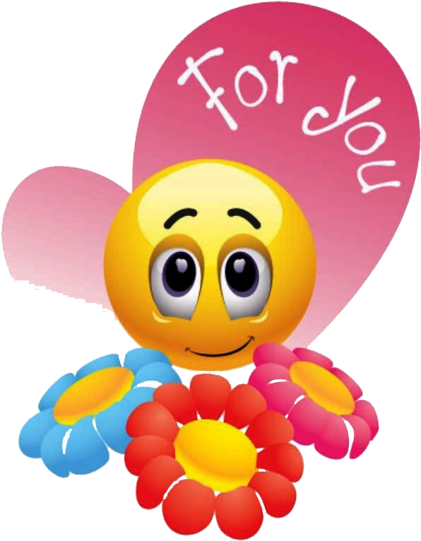For You - Flowers And Smiley Faces (800x800), Png Download