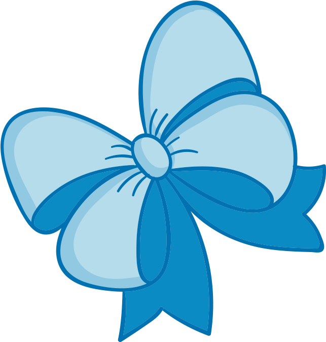 Laço Azul Em Png (1822x1140), Png Download