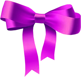 Laço Violeta - Ribbon Bow (379x332), Png Download