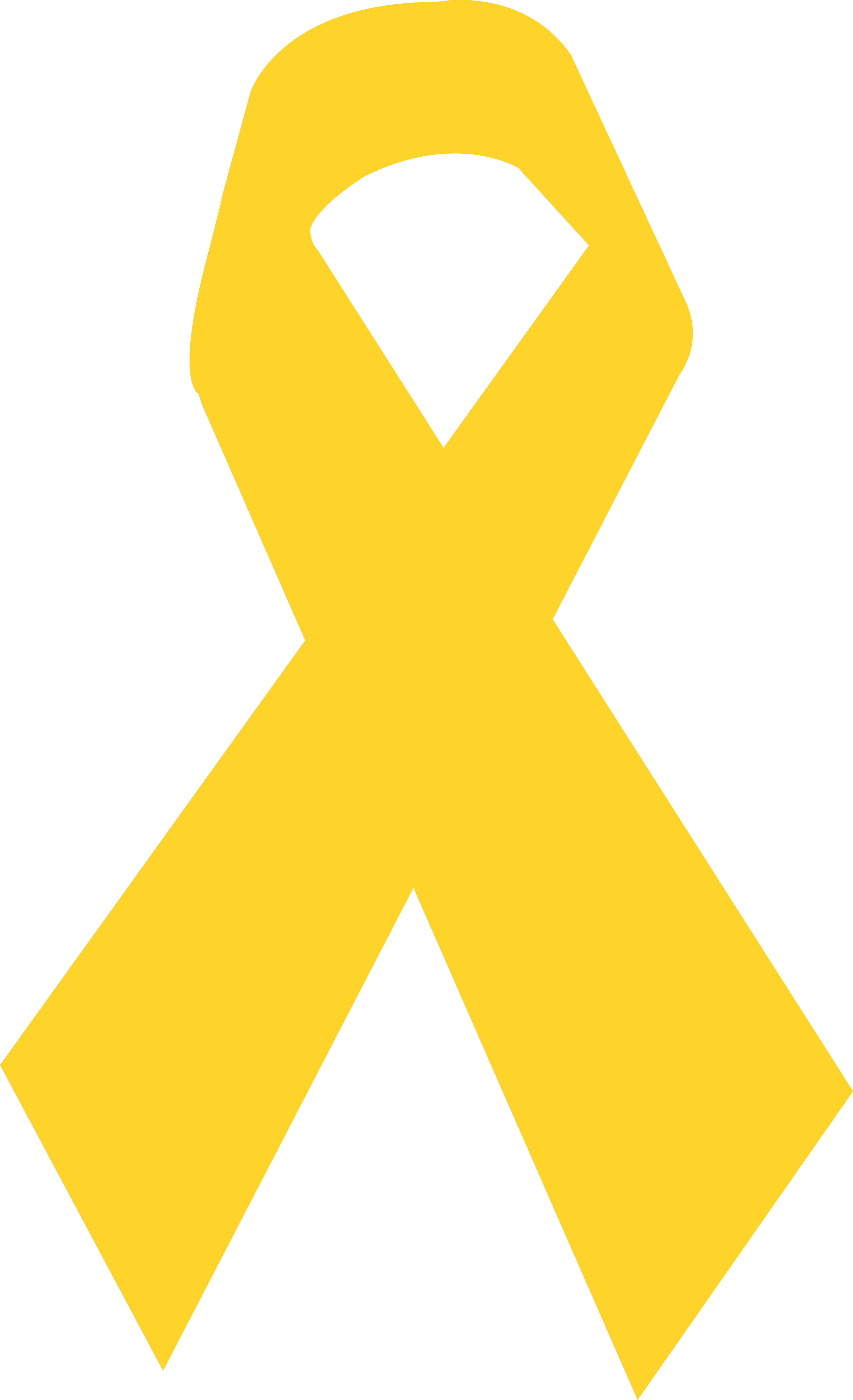 Laço De Fita Amarelo - Gold Cancer Ribbon Black Background (3500x5742), Png Download