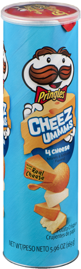 Pringles Cheddar And Sour Cream Potato Crisps (600x600), Png Download