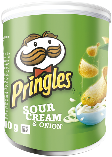 Papas Pringles Queso Crema Y Cebolla - Pringles Paprika 40g (700x700), Png Download