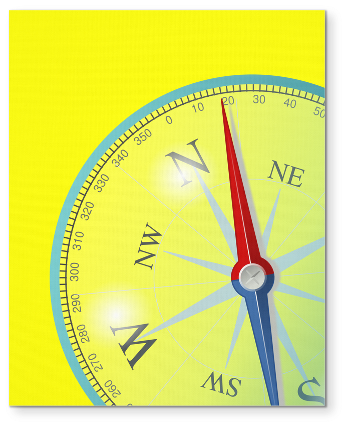 My Fabulous Style - Zazzle Kompass/kompass Postkarte (1024x1024), Png Download