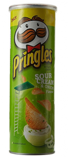 Pringles Sour Cream And Onion - Pringles Potato Chips, Sour Cream And Onion, 110g (500x500), Png Download
