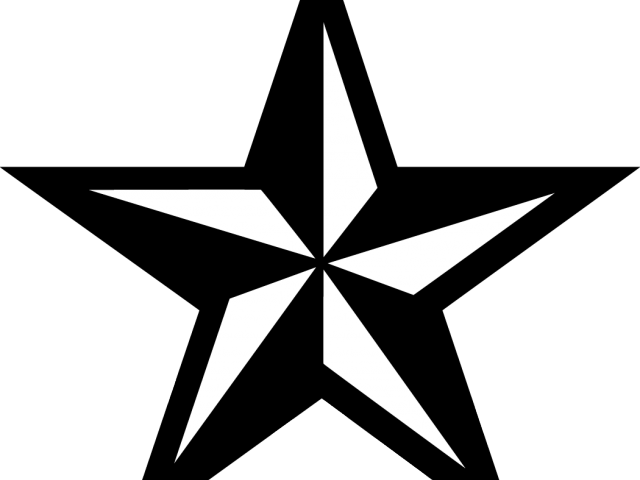 Nautical Star Tattoos Clipart Compass - Star Of Texas (640x480), Png Download