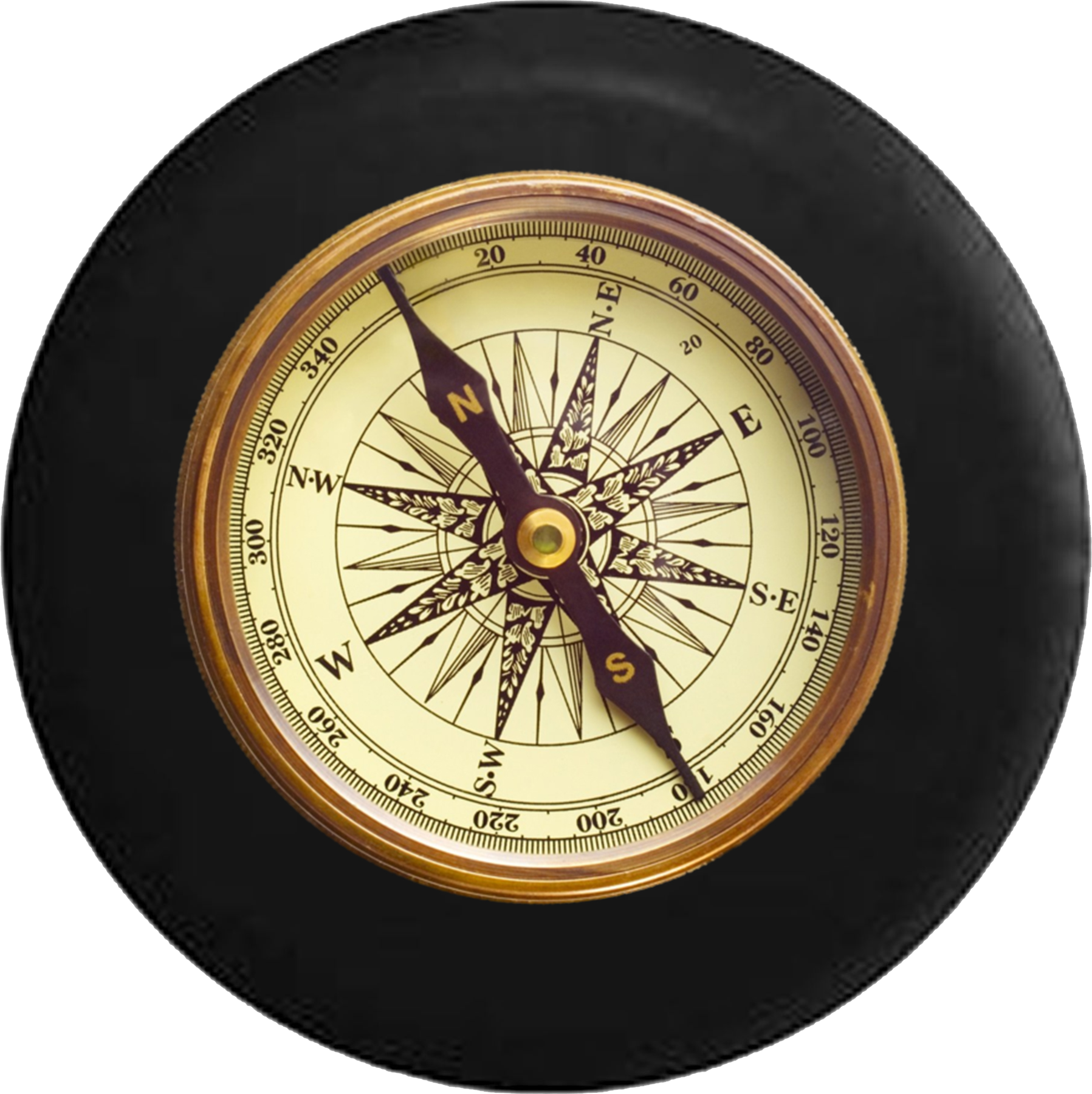 Nautical Compass Sea Mariner Sailing - Cafepress Vintage Compass Square Sticker 3" X 3" (1797x1800), Png Download