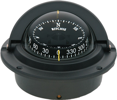F83 Black Voyager Flush Mount Marine Power Boat Compass - F 83 Compass (400x400), Png Download