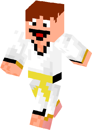 Karate Kid Skin - Minecraft Karate (317x453), Png Download