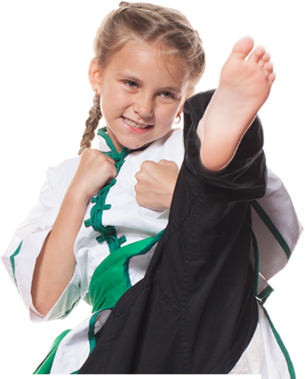 Kids Martial Arts - Girl Kickboxing Feet (440x548), Png Download