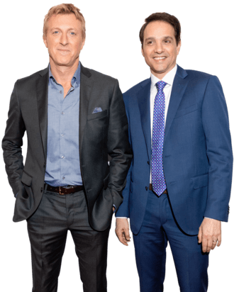 Ralph Macchio And William Zabka On Cobra Kai And Stepping - Cobra Kai Ralph Macchio (330x412), Png Download
