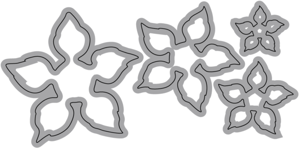 Christmas Flower - Elizabeth Craft Metal (600x600), Png Download