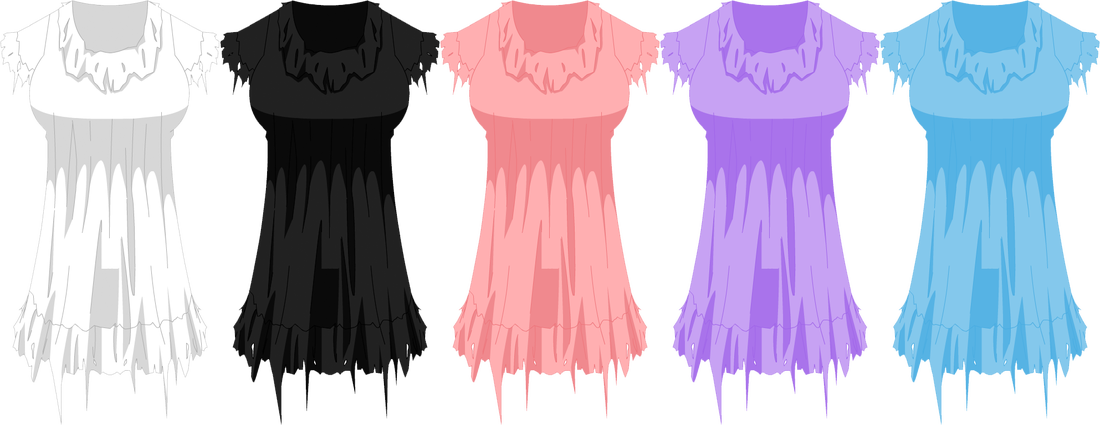 Ghost Girl Dress - Ghost Girl Ourworld (1100x425), Png Download