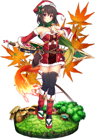 Maple - Mikan Orange Flower Knight (329x467), Png Download