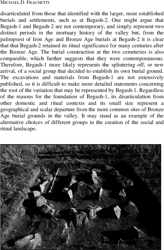 Excavated Bronze Age Stone Cist Burial At Begash-2 - Begash (850x1057), Png Download