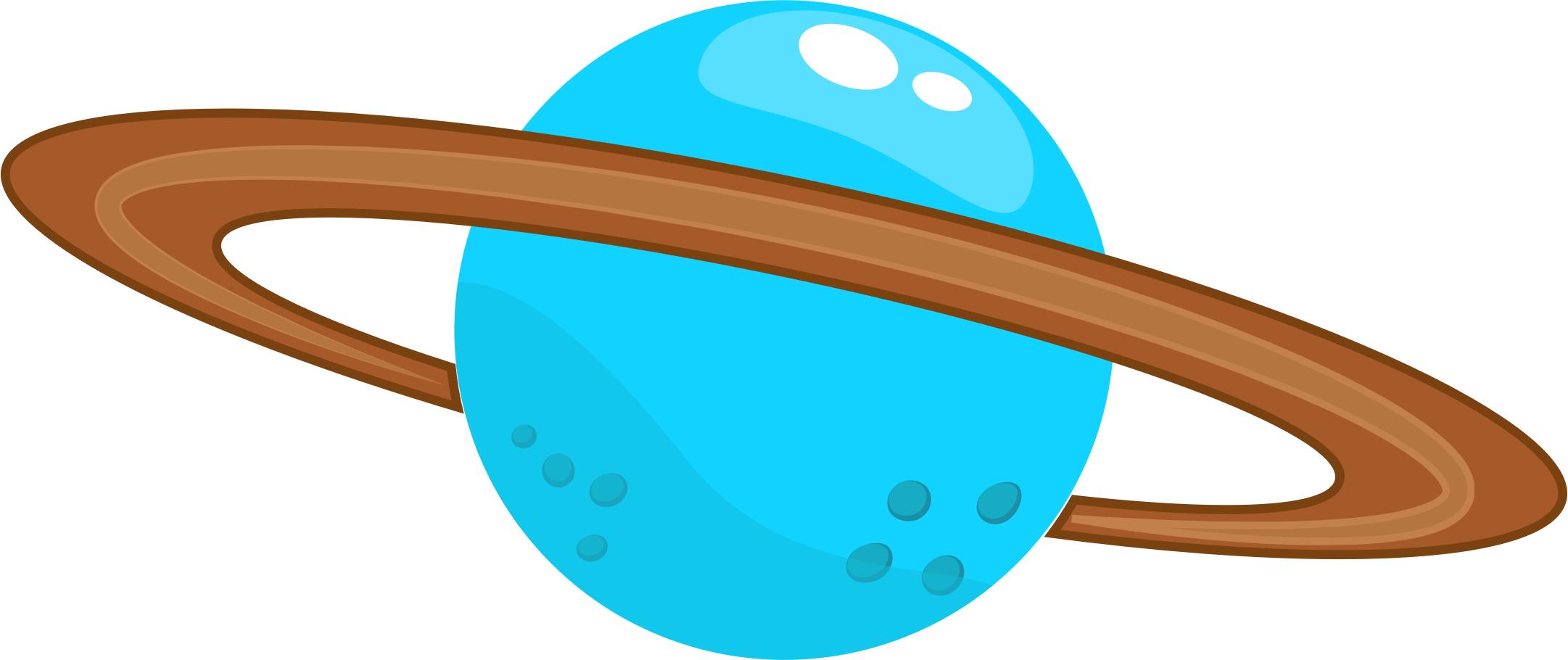 Planet With Rings - Circle (1000x1000), Png Download