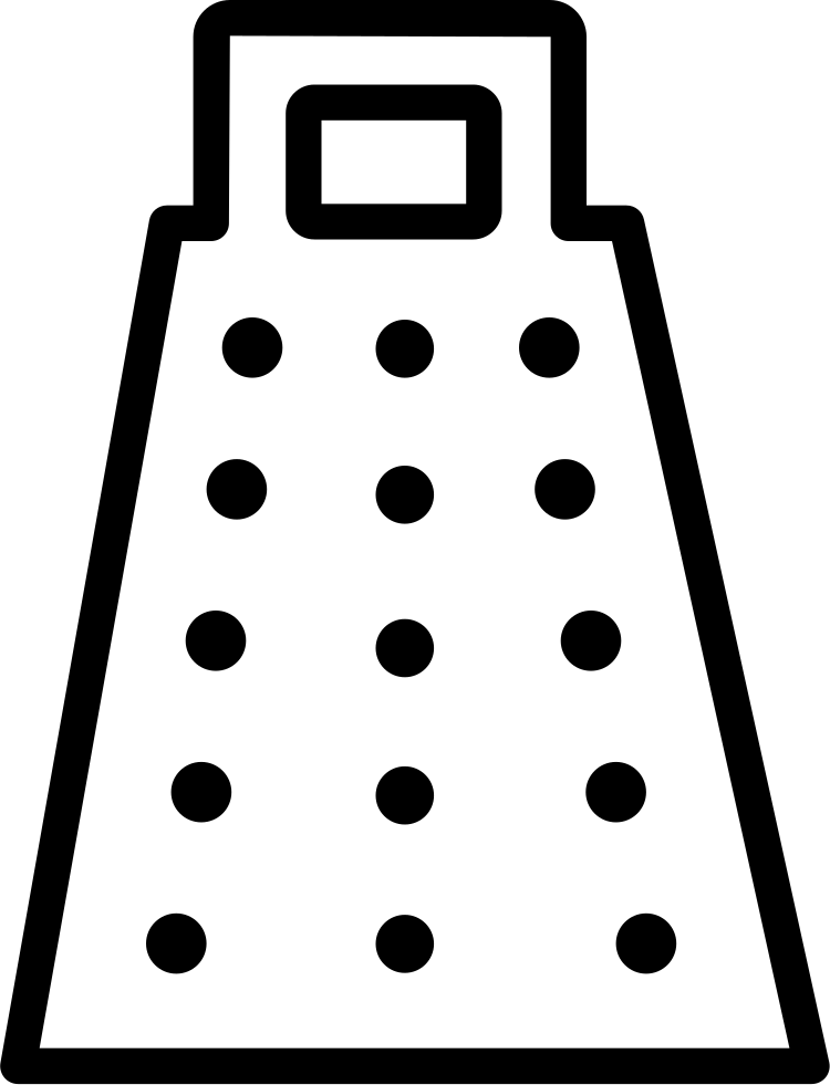 Metallic Cheese Grater Comments - Cheese Grater Png (750x981), Png Download