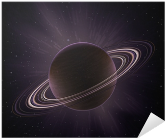 Vector Giant Gas Planet Surrounded By Rings Poster - Saturn (400x400), Png Download