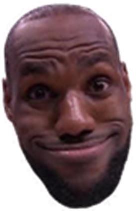 Lebron Funny Face (420x420), Png Download