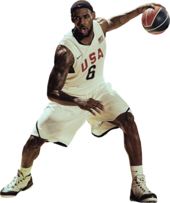 Lebron Psd - Lebron James Usa Png (336x400), Png Download