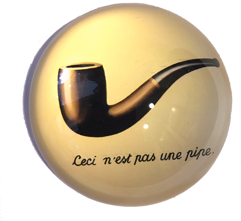 Quick View - Rene Magritte-la Trahison Des Images-poster (1054x990), Png Download