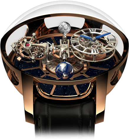 Astronomia Tourbillon - Jacob And Co Astronomia Black (443x567), Png Download