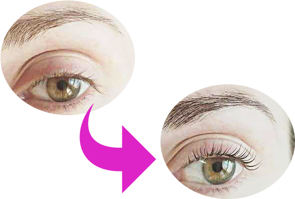 La Permanente De Pestañas - Eyelash Extensions (600x455), Png Download