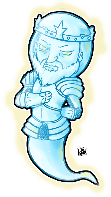 Banner Download Actor Clipart Hamlet - King Hamlet Ghost Cartoon (357x631), Png Download