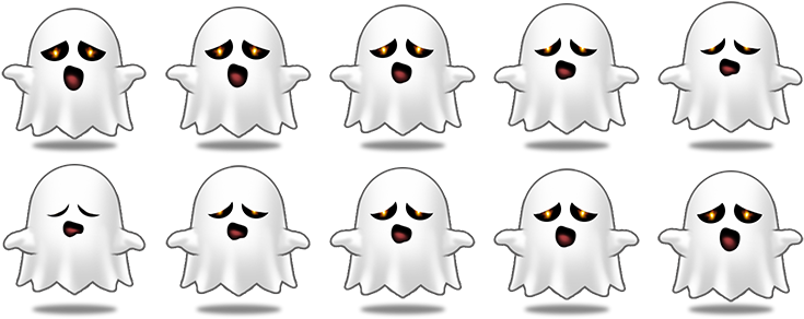 Anim Ghost - Cartoon (750x300), Png Download