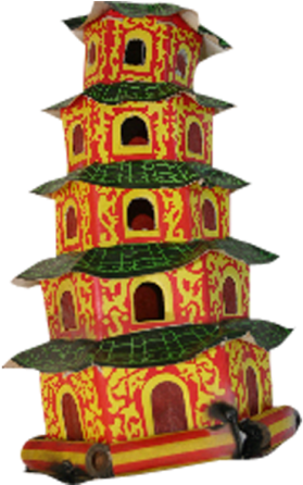 This - Chinese Pagoda Firework (500x445), Png Download