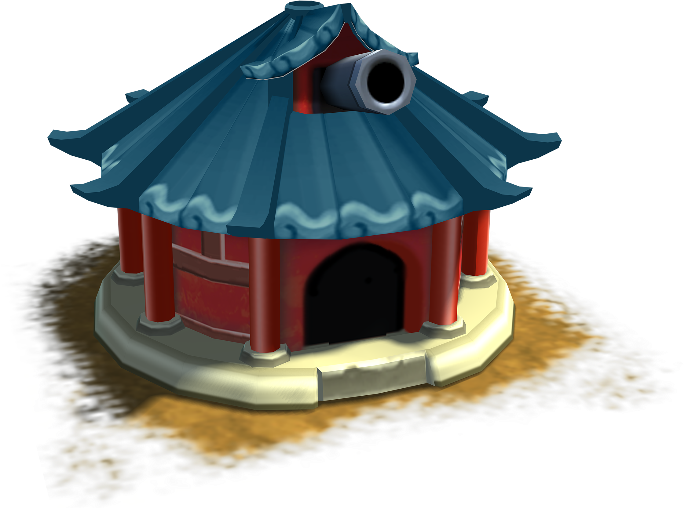 File - Pagoda - Scale Model (640x468), Png Download