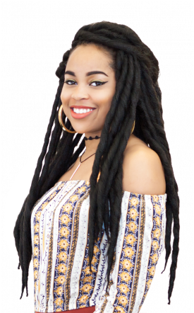 Marley Soft Soul Dread Locs (350x441), Png Download