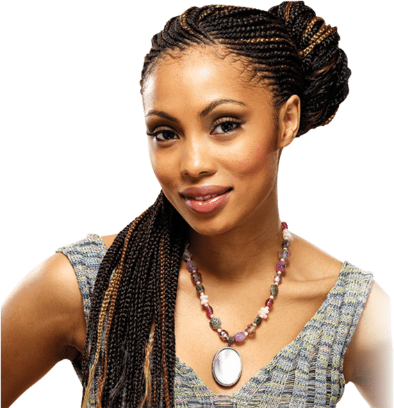 African Hair Bra - Hair Braiding Hd Salon Kenyan Styles Braids (620x600), Png Download