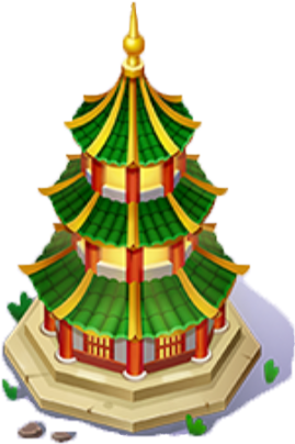 Imperial Pagoda - Christmas Tree (454x454), Png Download