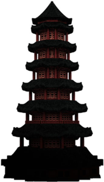 Pagoda Of Peril - Illustration (440x599), Png Download