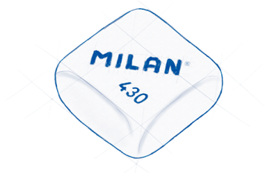 The First Kneaded Eraser Was Manufactured Using Synthetic - Milan Soft Synthetic Rubber Eraser - Pack Of 5 (also (600x248), Png Download