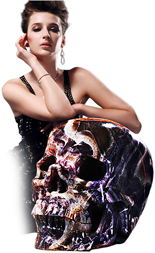 Titan Crystal Skulls - Skull (381x520), Png Download