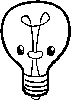 Dibujo De Bombilla Idea Para Colorear - Drawing (600x470), Png Download