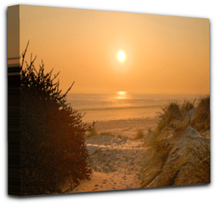 Canvas Greatstone Sand Dunes - Sunset (473x464), Png Download