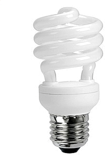 Bombillo B/c 15w Mini-espiral Satco - Energy Saver Bulb Png (489x550), Png Download