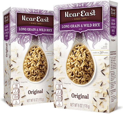 Long Grain & Wild Rice - Near East Garlic & Herb Long Grain (440x400), Png Download