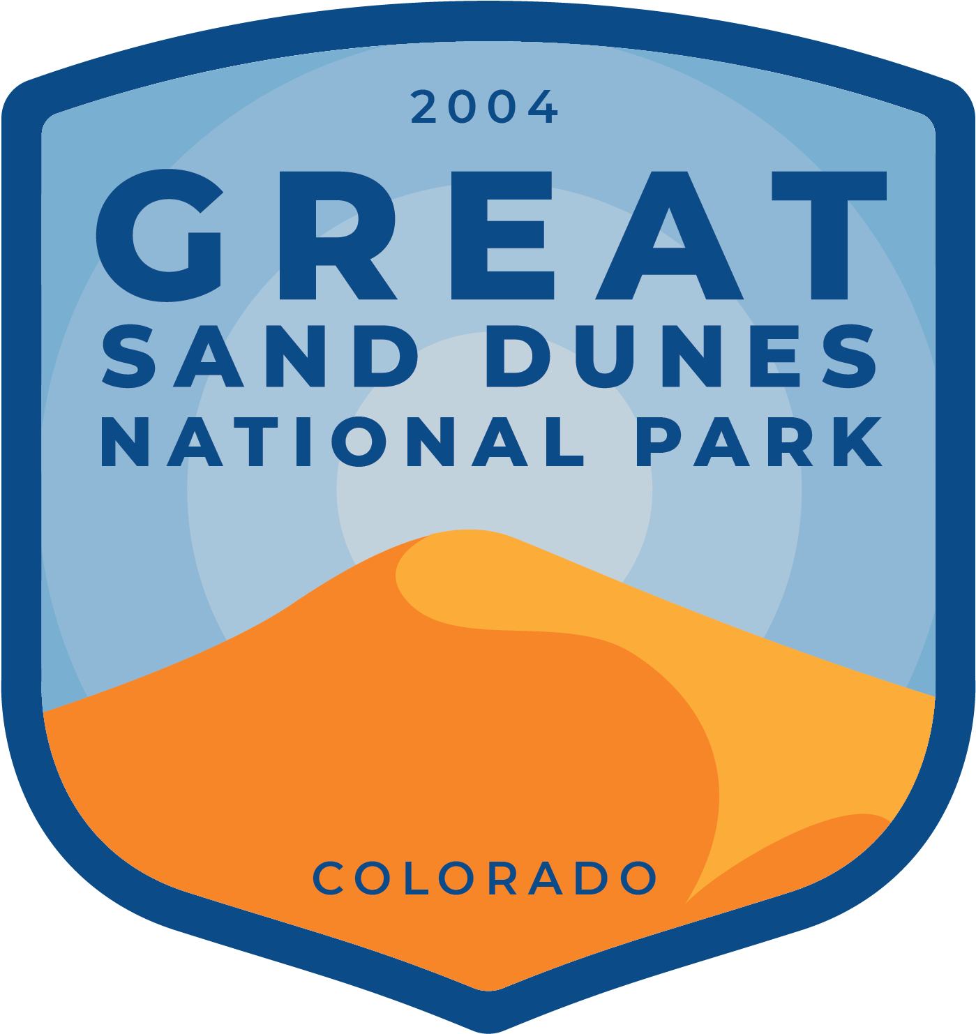 Great Sand Dunes Vinyl Sticker - Great Sand Dunes National Park And Preserve (1728x1728), Png Download