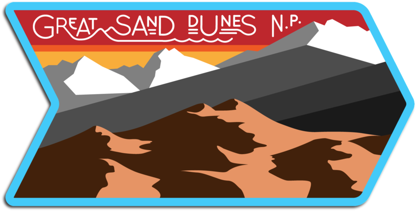 Great Sand Dunes N - Great Sand Dunes National Park And Preserve (1024x693), Png Download