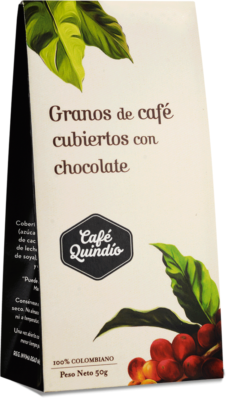Granos De Café Cubiertos Con Chocolate - Cafe Del Quindio Cafe Quindio Special Origin Coffee (728x1531), Png Download