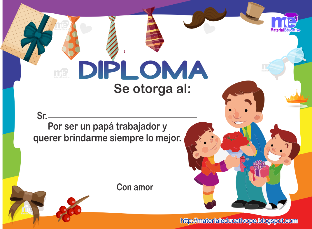Diplomas Para Dia Del Padre (1070x788), Png Download