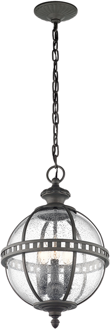Halleron Outdoor Orb Hanging Lantern - Ip44 Rated Pendant Light (900x675), Png Download