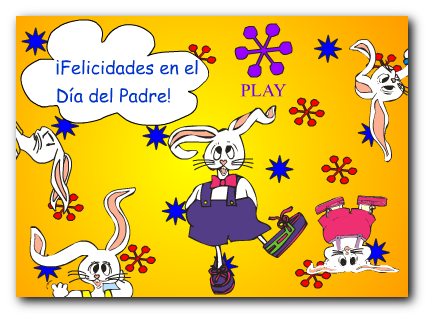 Postales Animadas Dia Del Padre - Feliz Dia Del Padre Tarjetas Animadas (425x314), Png Download