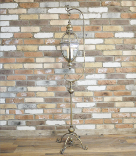 Hanging Lantern On Stand - Melody Maison Large Wooden Industrial Style Coffee (700x700), Png Download