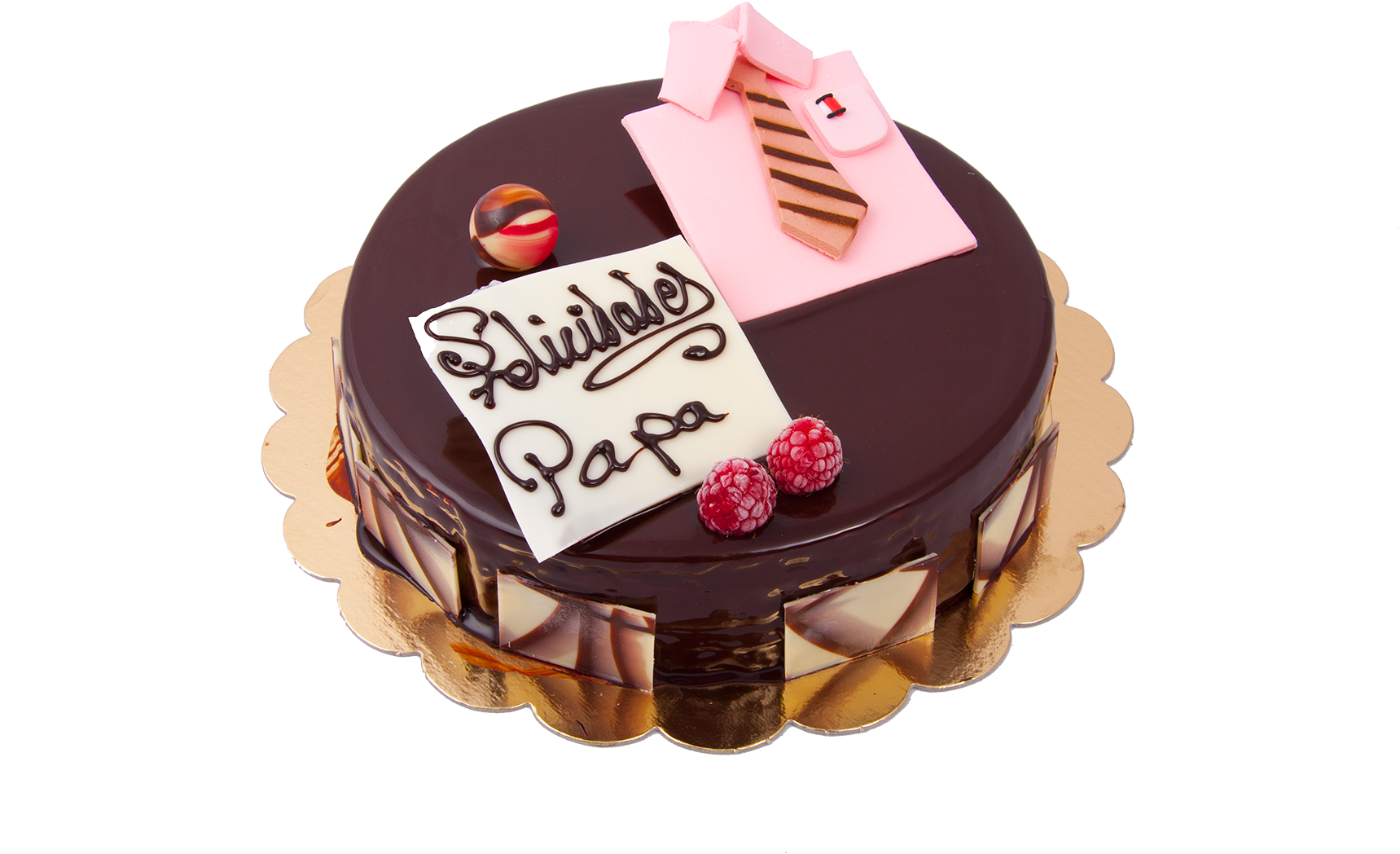 Tarta Dia Del Padre - Chocolate Cake (1800x1200), Png Download